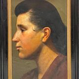 Young woman in profile