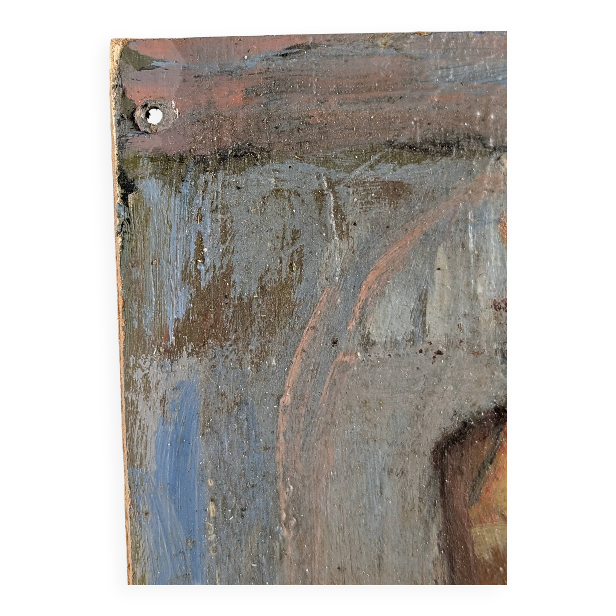 Oil on Board by Einar Granum, Norway, 1950s