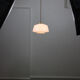 Mid-century Glass & Brass Pendant Lamp
