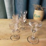 Lot de 8 Verres à pied - verres de bistrot