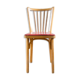 Chaise bistrot Baumann assise skai rouge