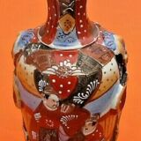 Satsuma Vase with Neck Japanese Ceramic