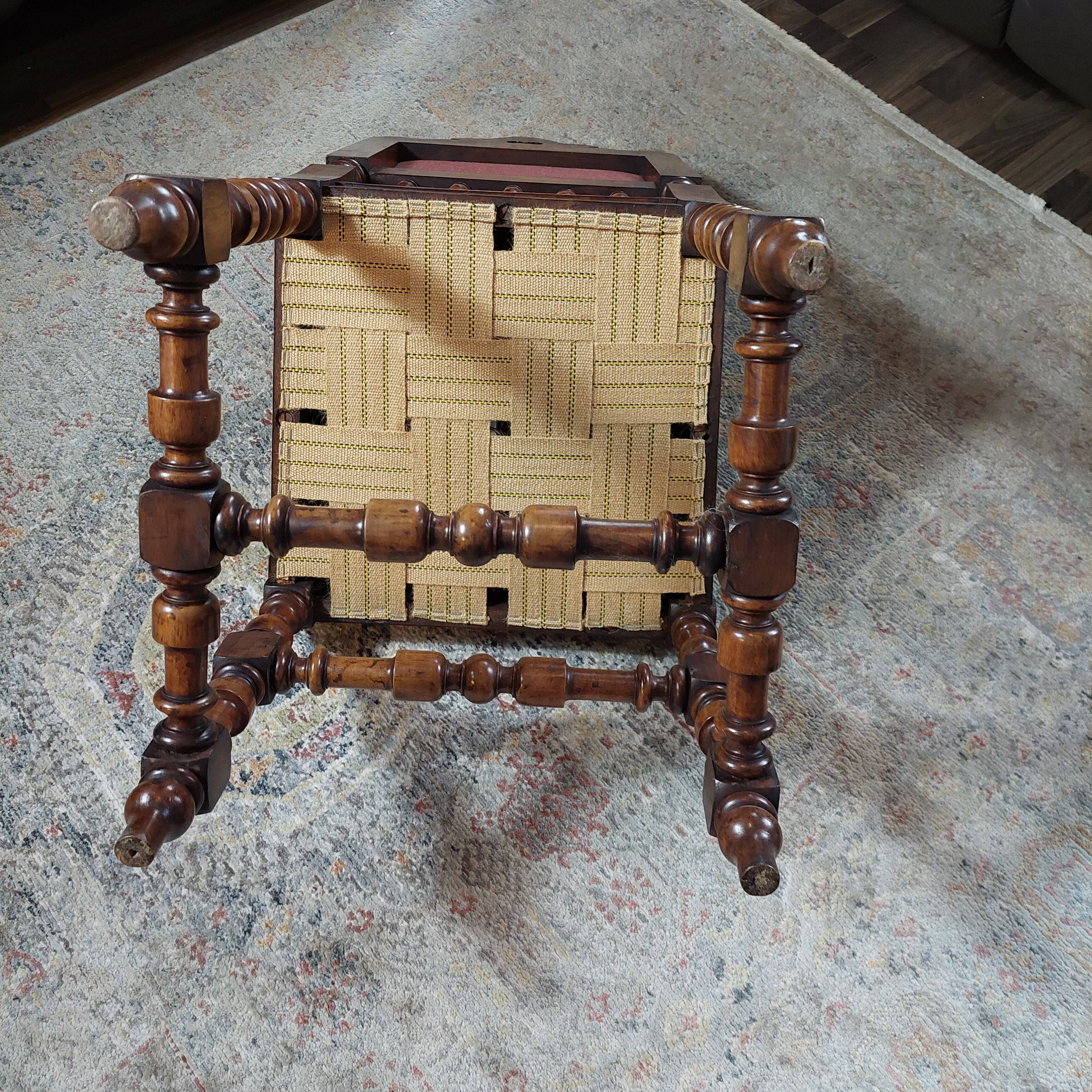 Oak and velvet chair