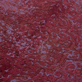 Hand-knotted anatolian one of a kind 1970s 185 cm x 287 cm red wool carpet