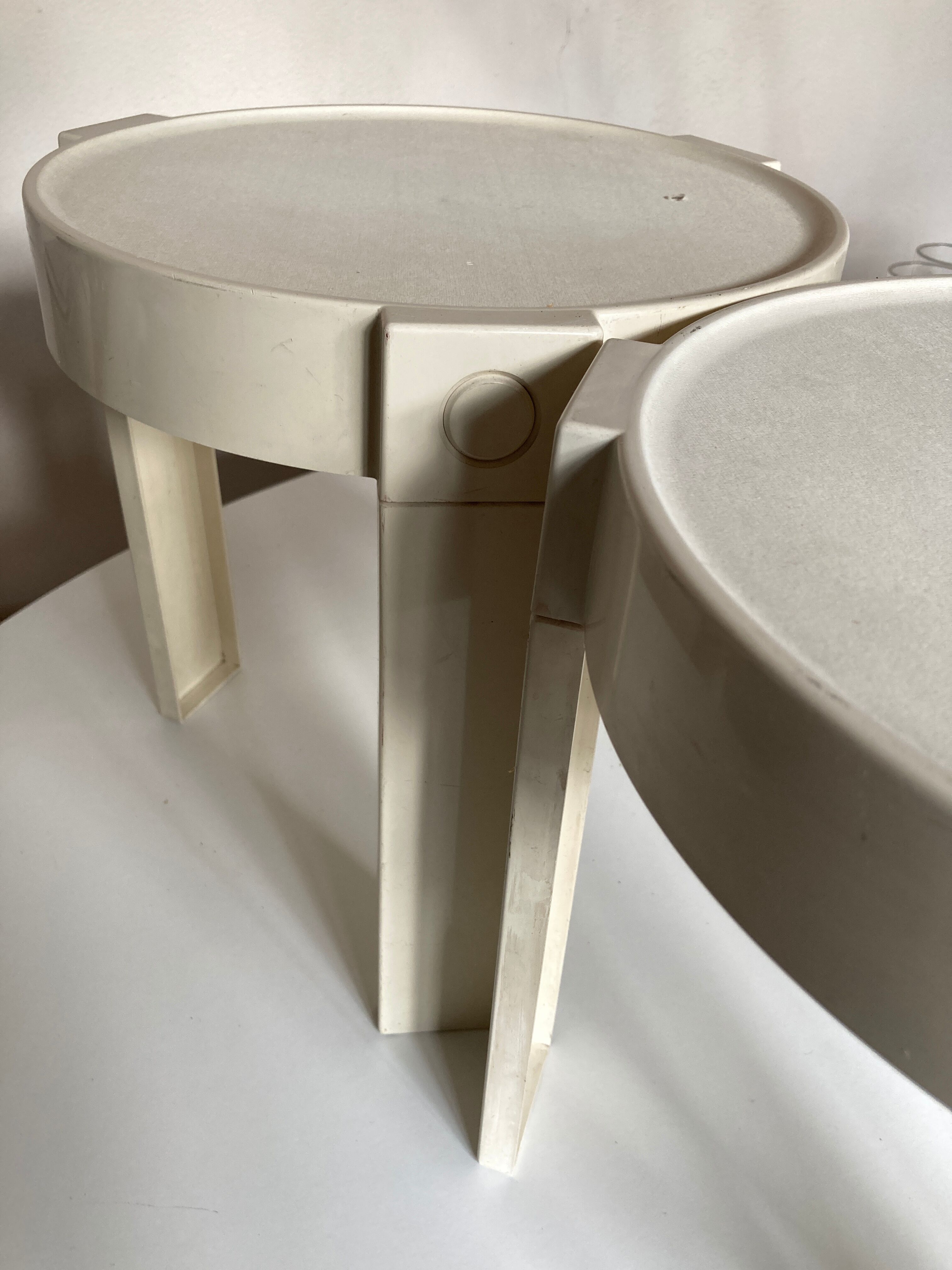 Pair of Studio Flair bedside coffee tables for Prisunic 1970
