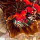 Vintage leaf-shaped earthenware centerpiece/trinket tray