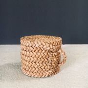 French Mediterranean Low Rope Stool from Audoux Minet, 1940s