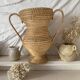 Straw amphora in Burgundy style 35 cm, French wickerwork.
