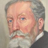 Old portrait of a man signed Almagia