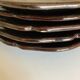 Set of 5 plates with godrons in glazed earth from Biot 1970