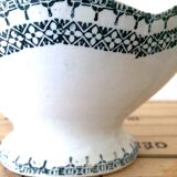 Gravy boat earthenware of Saint Amand iron earth