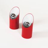 Original 1970's Pop art 'Obliqua' wall lamps by Ignazia Favata and Claudio Dini for Bieffeplast