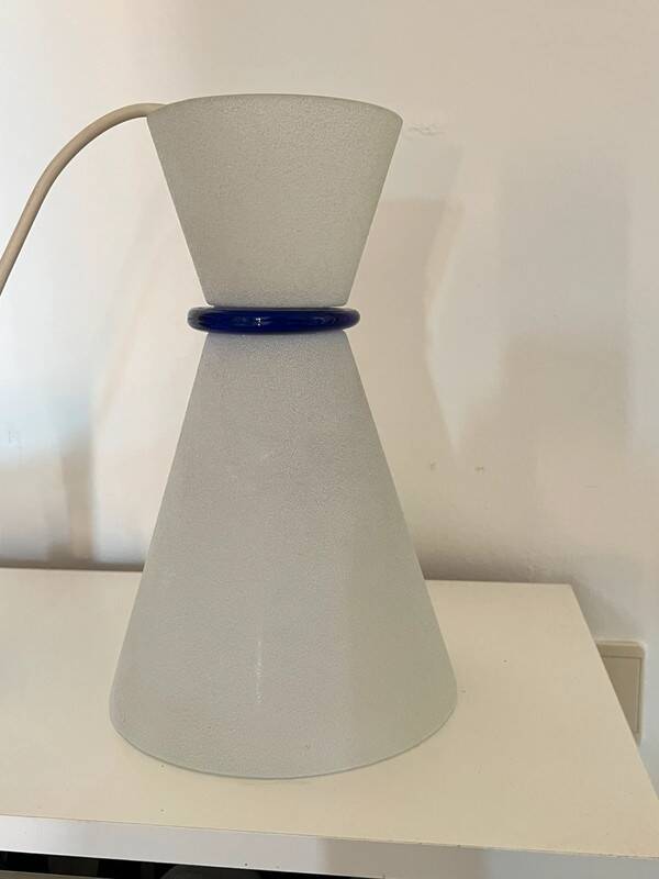 Vintage Italian Diabolo Glass Pendant Light