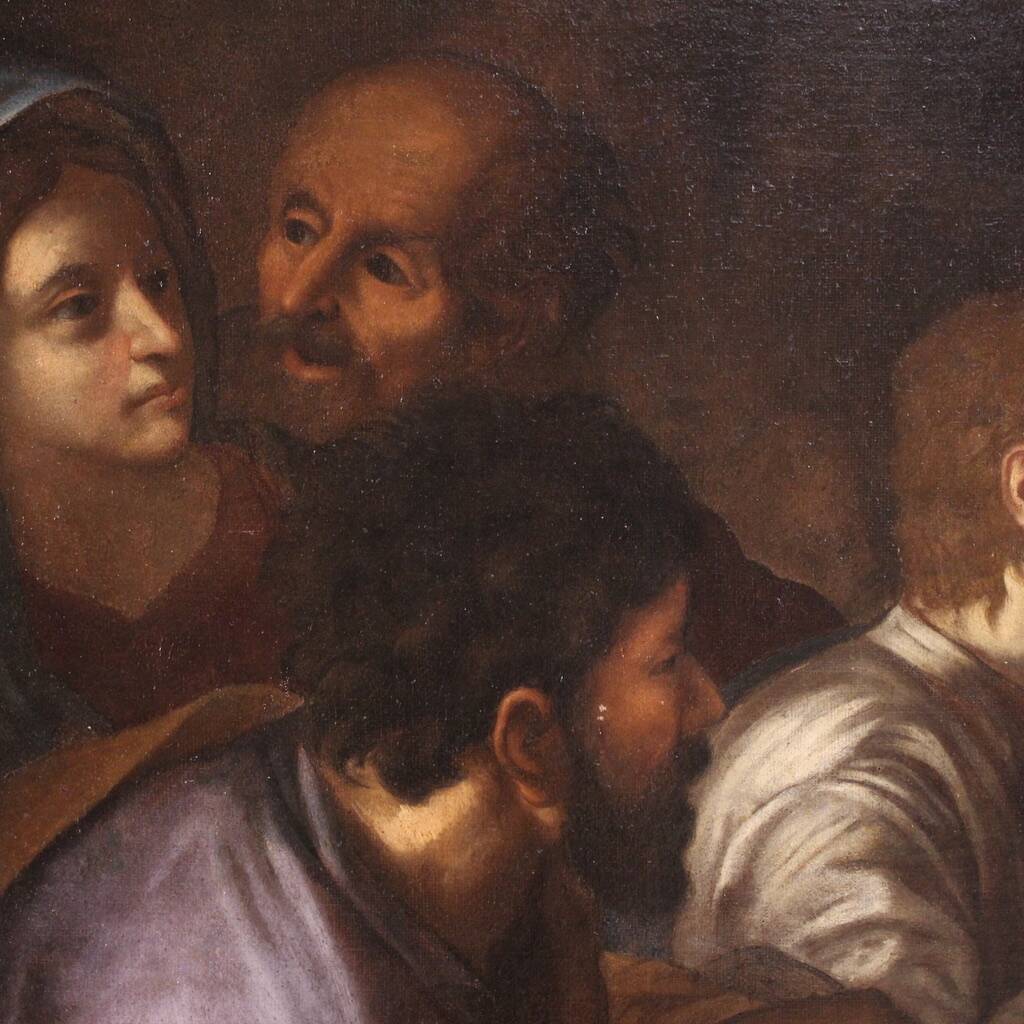 Great 17th century Italian painting, Christ among the Doctors in the Temple