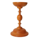 Vintage turned wooden candle holder