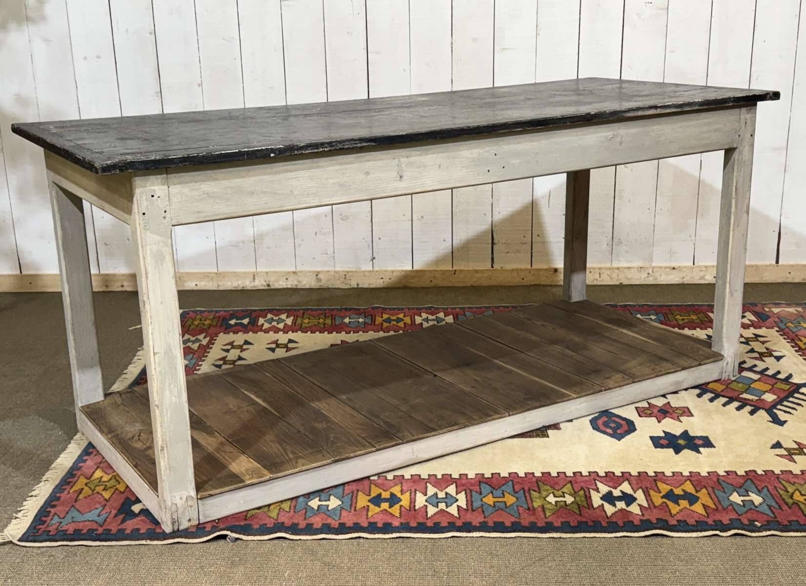 1930s draper's table in fir and chestnut