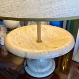 Lampe de table en travertin