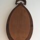 Brutalist mirror in oval shape 1950 - 30,5x59,5cm