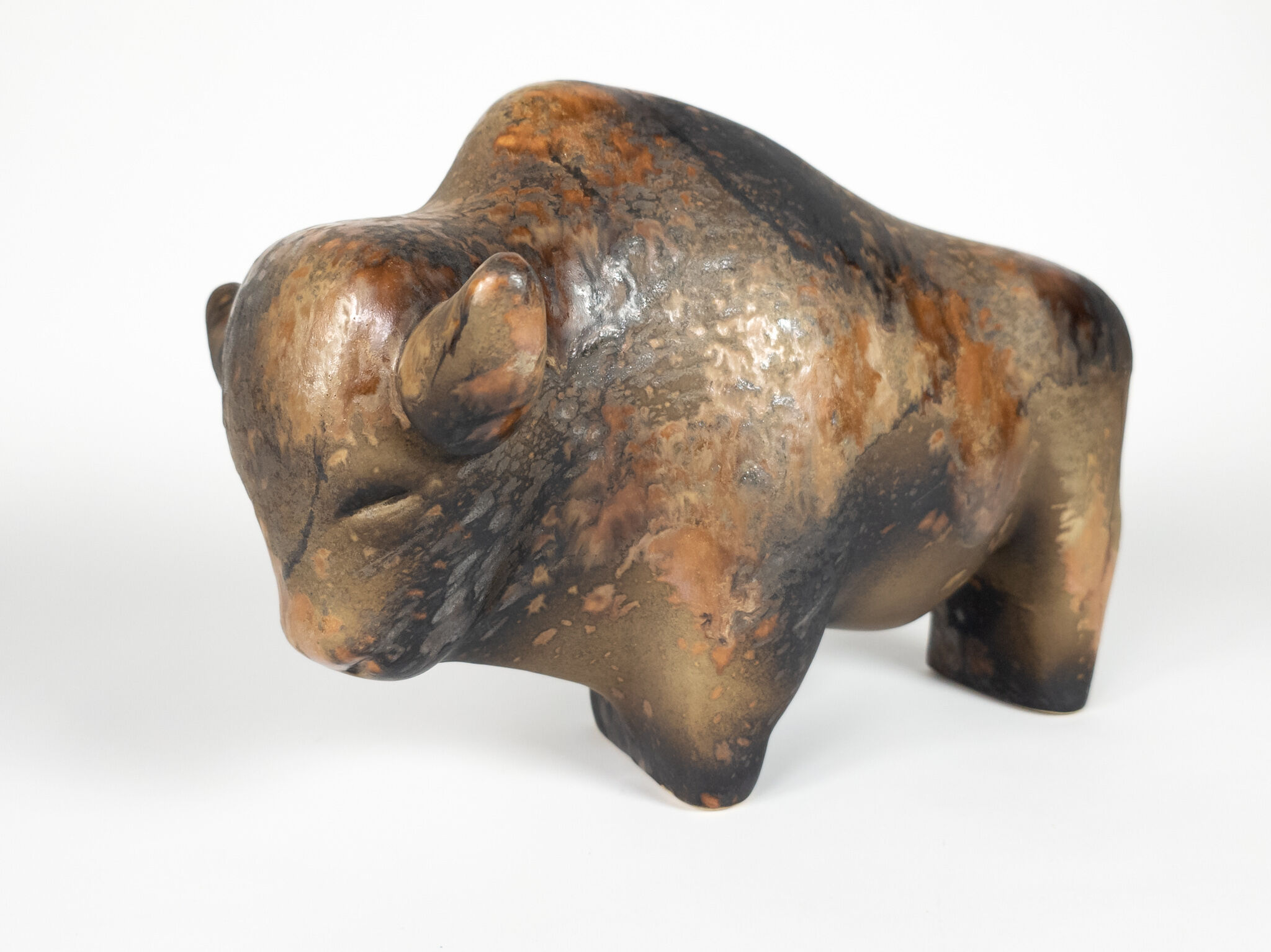 Ruscha Kurt Tschörner Vulcano ceramic bull, 1960