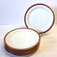 6 Limoges porcelain dessert plates from Chastagner, France
