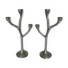 Pair of 70's design candlesticks