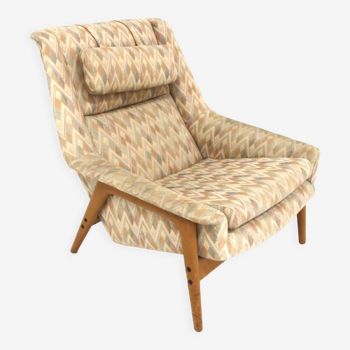 Fauteuil scandinave "Profil" Folke Ohlsson pour Dux, Suède, 1960