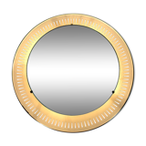 Metal mirror lit by Hillebrand, Germany, 1950s