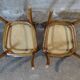 2 Thonet No. 56 chairs from 1900, caned, blond walnut stain