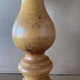 Old turned wood lamp