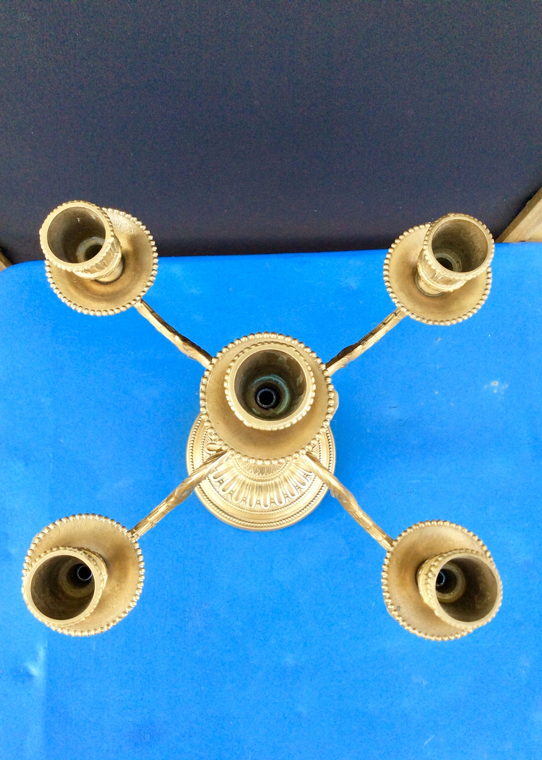 Pair of old candlesticks