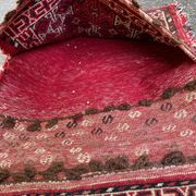 Tapis persan Khorjin Kilim pochette double laine tressé à la main 55x95cm
