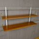 Vintage brass mural shelf  1960