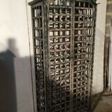 Wrought iron wine cabinet