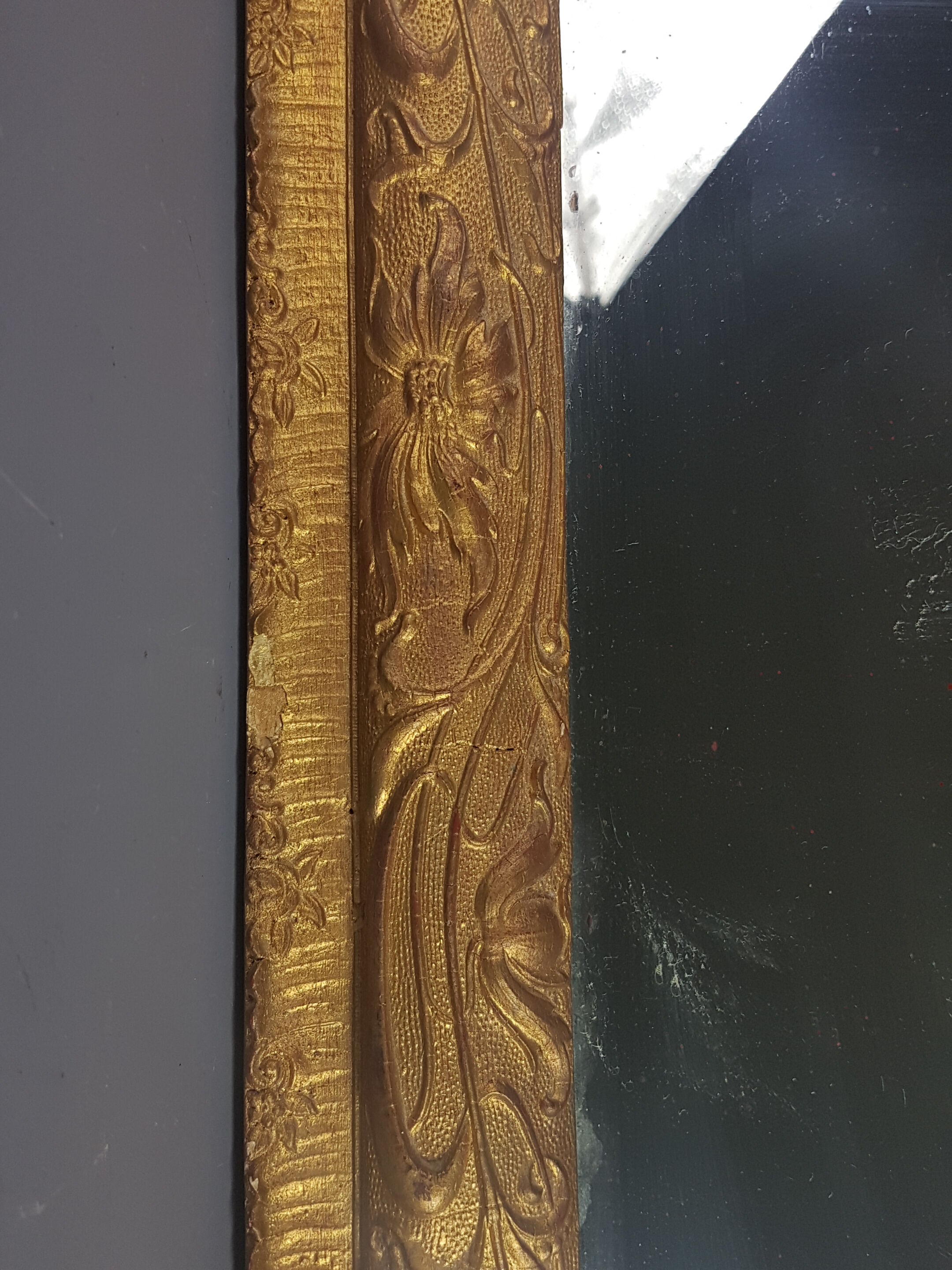 Old mirror, Art Nouveau 60x50 cm