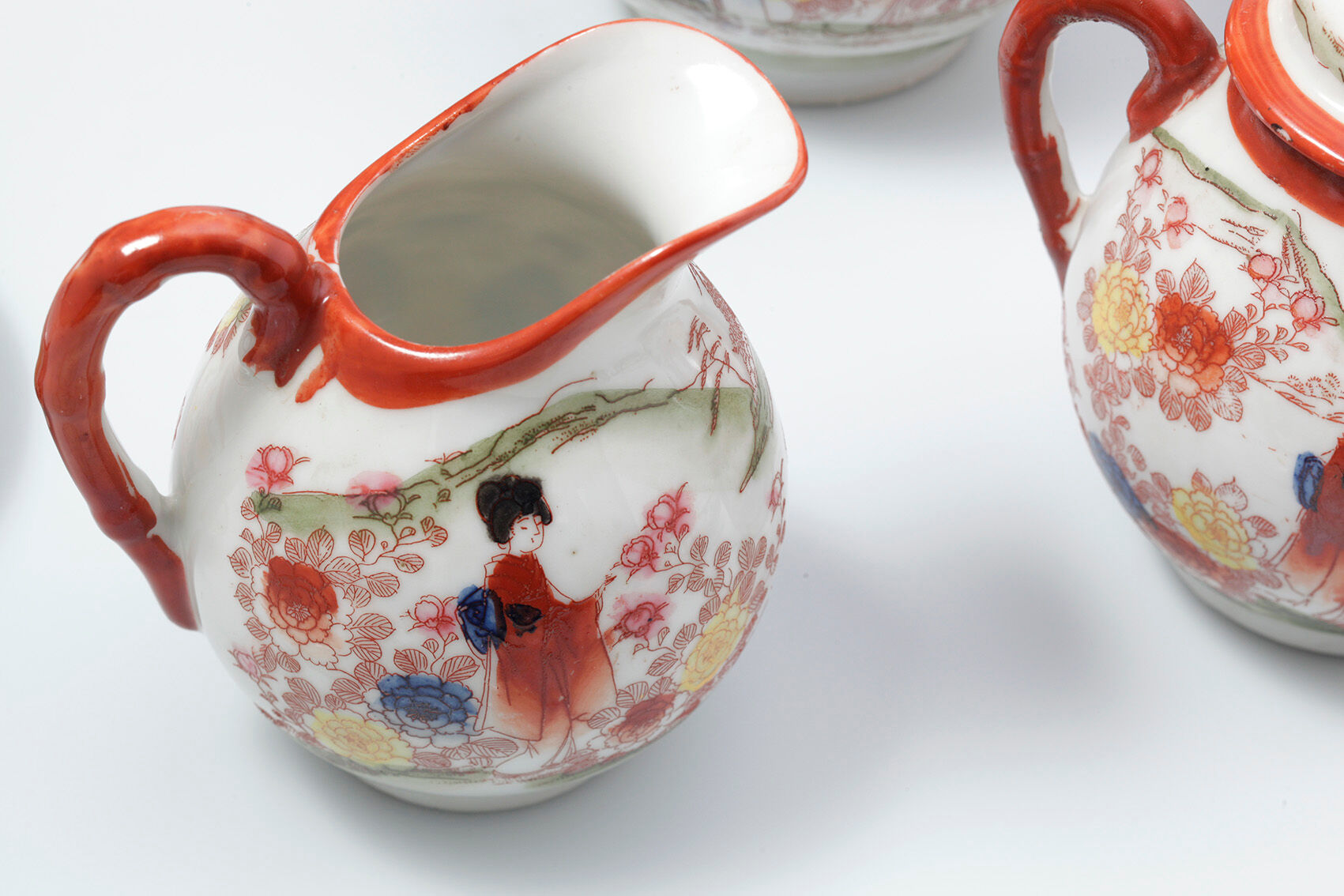 maruku china gheisha tea service 1960