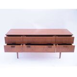 Scandinavian vintage sideboard with 6 drawers