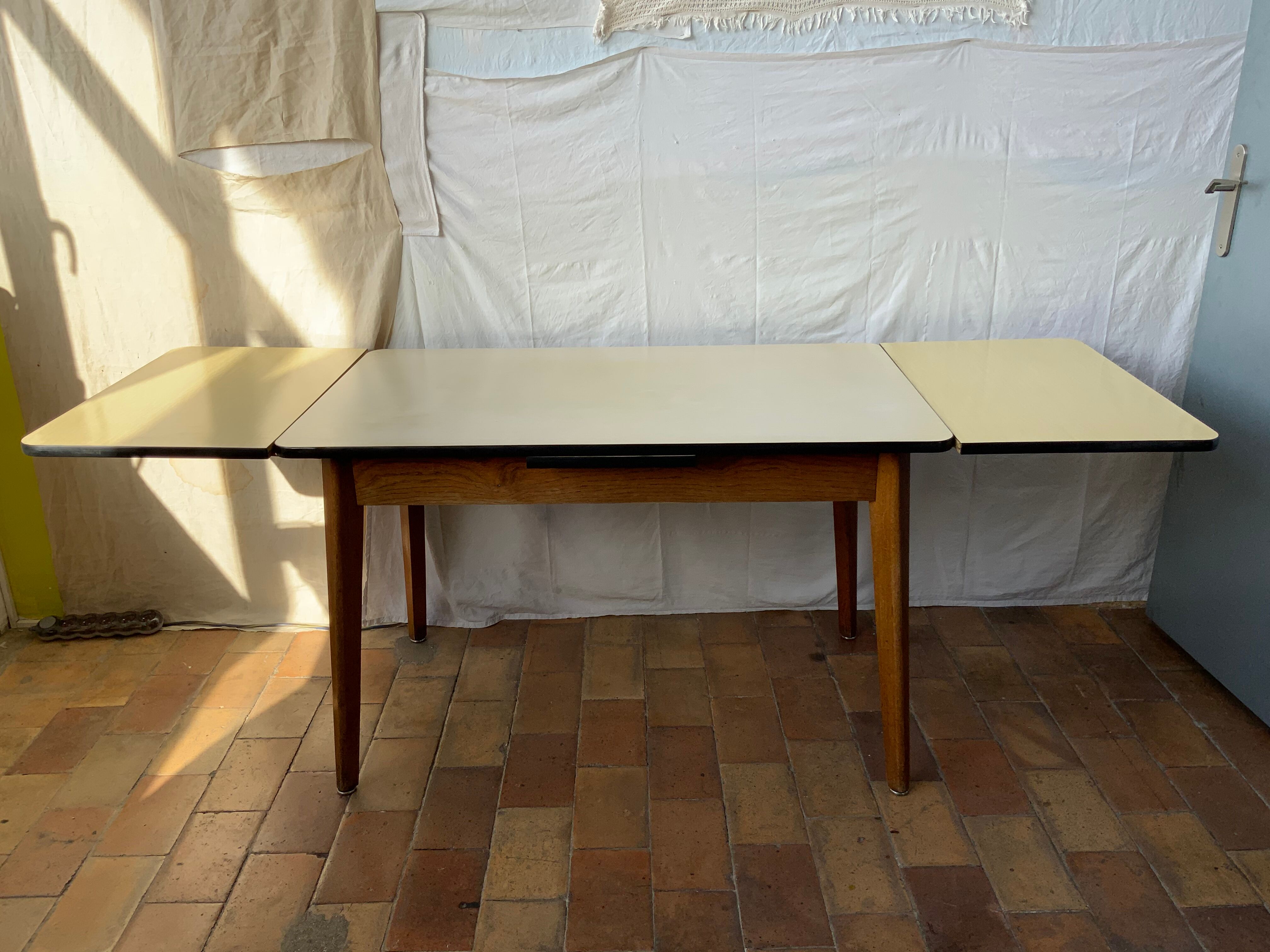 Formica kitchen table and wood