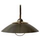 Suspended lamp in chrome and gold metal by TZ, 1970s, Germany.