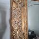 Grand miroir ancien monumental 185x145 bois doré glace biseautée style