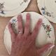 Set of 4 porcelain dessert plates