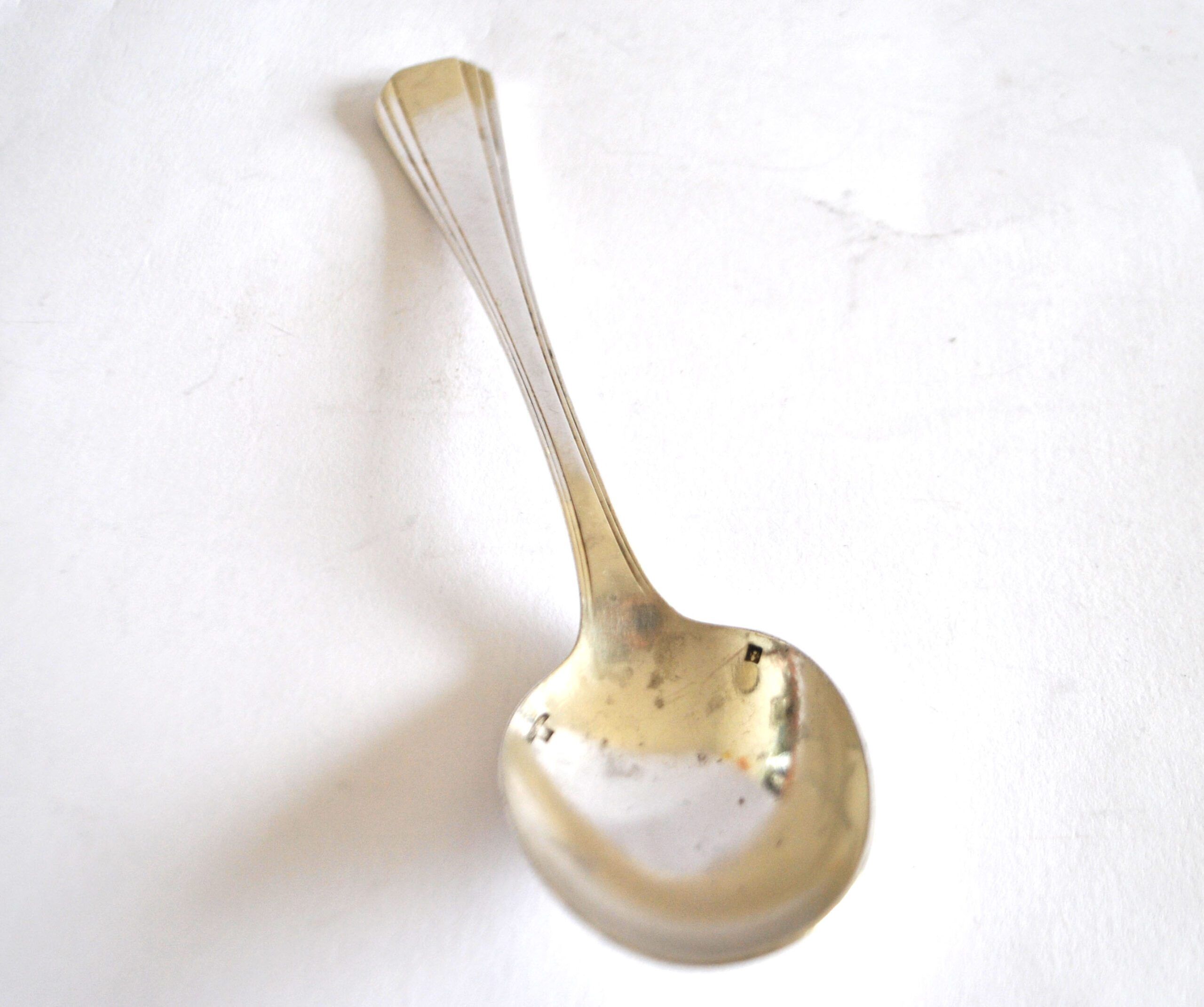 Christofle Boréal soup spoon Art Deco design Luc Lanel 1930