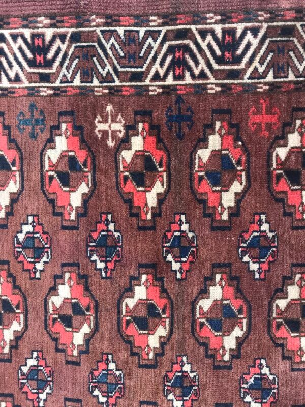 Carpet former Turkmen Afghan done hand 153 X 205 CM