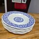 Lot of 6 deep plates Gien with blue patterns in perfect condition.