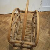 Rattan magazine holder