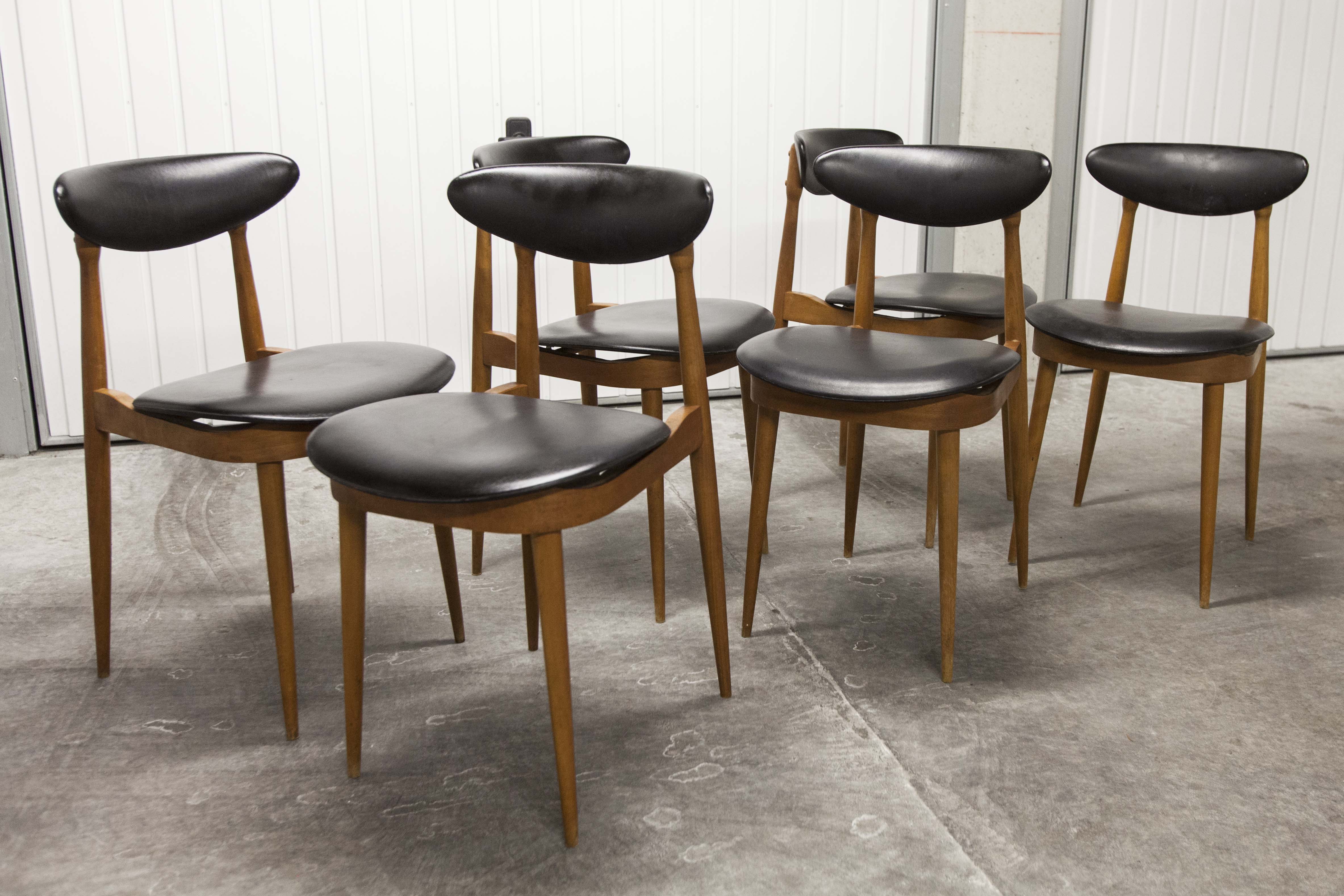 6 chairs Baumann Unicorn