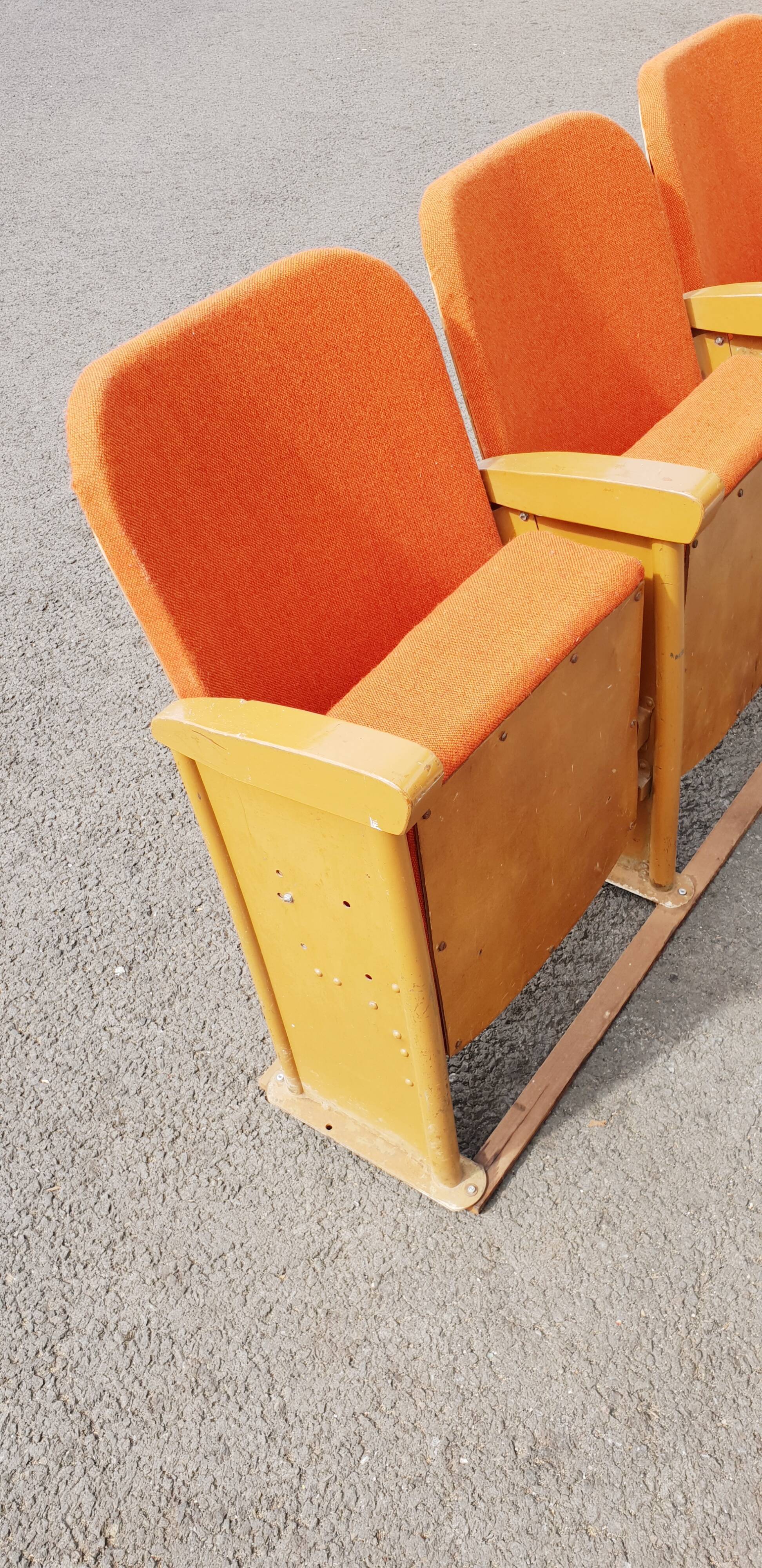 Vintage cinema chairs