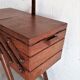 Vintage Wood Worker / Sewing Box / Oak / Compass Feet / Retro / Vintage / 1950