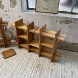 4 solid elm shelves Maison Regain