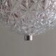 Spherical suspension in cut glass, Belgium 1960-1970