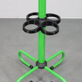 Porte-manteau italien en métal laqué des années 1970 avec porte-parapluie